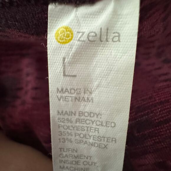 Zella Jacquard Ankle Leggings Pink Camo Women's Large NWT - Picture 7 of 8